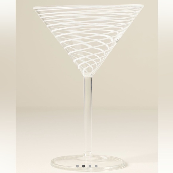 Anthropologie Arabesque Martini Glass | White | NIB - Picture 2 of 5